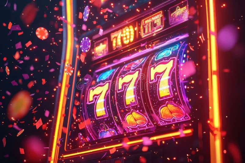 C7娱乐老虎机电子游戏霓虹灯效果